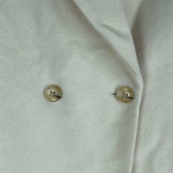 Ann Taylor Wool Blend Double Breasted Long Coat White Size S - Picture 6 of 10